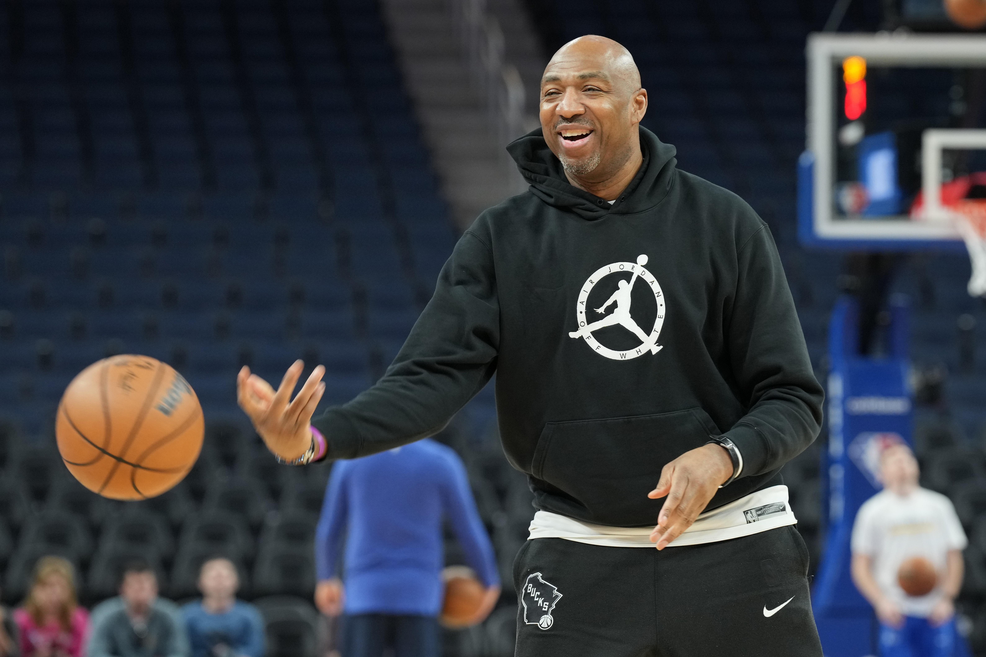 Milwaukee Bucks assistant coach Vin Baker 
